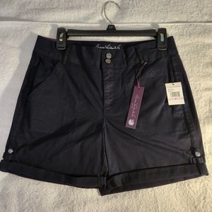 NWT Gloria Vanderbilt Women's Shorts Blue Size 6P